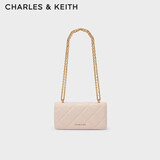CHARLES&KEITH质感菱格链条小方包钱包斜挎包包女包生日礼物送女友CK6-10680924