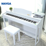 美嘉MP-12PRO电钢琴88键重锤数码钢琴专业考级电子钢琴智能钢琴 MP-12初学级白色+重锤键盘