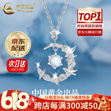 中国黄金（CHINA GOLD）蓝桉与鸟S925银项链女生新款银饰吊坠生日母亲节礼物送女友老婆 【京速达】蓝桉与释槐鸟项链【中金礼盒】