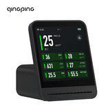 青萍空气检测仪 2   家用监测室内空气质量雾霾表 温湿度噪音CO2检测仪 TVOC PM2.5 PM10检测仪  黑色