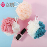 洁丽雅（Grace）洗澡沐浴球 3个装 泡澡球浴花搓澡起泡大号沐浴花颜色随机