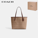 蔻驰（COACH）【品牌直供】女士经典标志CITY大号托特包单肩包CV976IMXHE