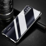 AOYAMIC 适用华为nova7手机壳nova7pro/se保护套气囊防摔软壳全包简约透明超薄硅胶男女 适用于 华为nova7 5G 透明白 气囊防摔透明软壳【单壳+贴膜】