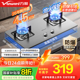 万和（Vanward）国家补贴20% 液化气燃气灶具不锈钢煤气炉双灶嵌入式4.5kW家用猛火一级能效家电以旧换新 B6B338XW