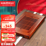 金灶（KAMJOVE）古花木实木茶盘茶台 功夫茶具托盘套装 整套茶具 KW-25 中号款（不包含陶瓷茶具）