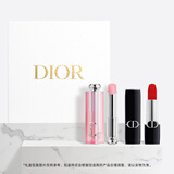 迪奥DIOR心动红唇口红礼盒套装(999+润唇膏001)化妆品生日礼物送女友