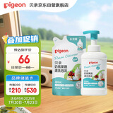 贝亲（Pigeon）奶瓶奶嘴 果蔬清洗泡沫（压泵型）组合装（500ml+480ml）PL550