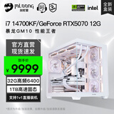 名龙堂i7 14700KF/RTX5070ti/5080显卡台式游戏电竞直播主机组装电脑主机组装机台式机整机全套设计渲染 标准版i7 14700KF/5070新品 单主机