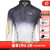 达亿瓦（DAIWA） 新款 一击防晒服 防紫外线钓鱼防晒衣衣夏季冰丝透气长裤 春夏 立领款防晒上衣 黑色 L