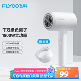 飞科 FLYCO 电吹风机宿舍用 柔风负离子恒温护发 家用冷热大风量快速干发吹风筒FH6290 1800W