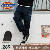 dickies【A专区】 休闲裤 男女同款新复古回潮印花多口袋束口工装裤百搭8 深海军蓝 30