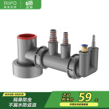 日丰厨房下水三通道防臭封口器洗碗机净水器排下水管三通接头RF-532PD