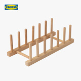 宜家（IKEA）OSTBIT奥比特盘子架竹制置物架厨房收纳架多功能架子神器 盘子架竹