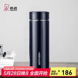希诺保温杯男304不锈钢水杯大容量车载过滤茶杯子XN-7601紫罗兰 420mL