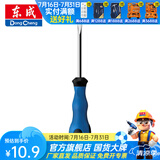 东成 手动工具橡塑柄螺丝刀带强磁性家用螺丝批起子工具 橡塑柄一字6*200