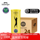 史莱辛格（Slazenger） 网球温网用球铁罐/胶罐训练比赛施莱辛格豹子球练习球专业网球 铁罐三粒装/1箱 340971