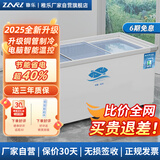 稚乐【工厂直营】冰柜商用 冰柜展示柜超市玻璃冷冻展示柜 展示柜冷藏保鲜柜大容量岛柜商超冰箱 2.5米【变频节能50%】深体岛柜 保鲜/冷冻