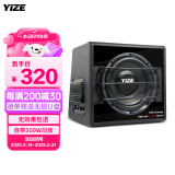 壹泽（YIZE）汽车音响车载低音炮自带功放 汽车喇叭音响改装10寸有源12v大功率 102低音炮（裸机不配线）