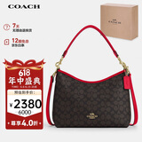 蔻驰（COACH）【品牌直供】女士LAUREL大号手提单肩斜挎包流浪包人造革