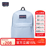 JANSPORT杰斯伯双肩包女学生旅行包26L旅行轻便透气书包男背包 4QUT7G7 雾霾蓝-侧边袋
