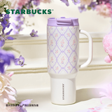 星巴克（Starbucks）杯子 花园舞曲系列  桌面水杯 大容量便携不锈钢杯 男女士送礼 双饮口不锈钢杯1189ml