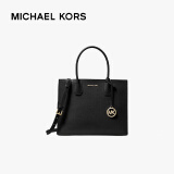 迈克.科尔斯（MICHAEL KORS）MK女包 奢侈品 MERCER大号风琴包手提单肩包 黑色