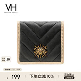 VANESSA HOGAN VH女包撞色短款钱包多卡位钱夹精致零钱包送女友生日礼物送女友