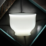 不拙单丽华茶杯陶瓷主人杯单杯个人专用新年生日礼物礼盒白玉瓷高足杯