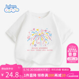 班尼路女童短袖2025款大童洋气百搭半袖夏装儿童夏季可爱上衣纯棉T恤薄