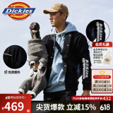 dickies棉服 男女同款左袖字母印花易穿搭棒球夹克8131 黑色 M