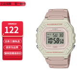 卡西欧（CASIO）卡西欧手表小方块防水数显电子表狂飙安欣同款男女学生运动手表 W-218HC-4A2