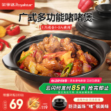 荣事达（Royalstar）砂锅煲仔饭煲汤锅炖锅陶瓷锅宽口瓦煲耐高温干烧不裂燃气灶 1.7L