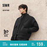森马棉服男防水防油防污防风冬装厚飞行员棒球领夹克109724112101