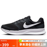 耐克NIKE跑步鞋男缓震透气RUN SWIFT 3运动鞋DR2695-002黑白45