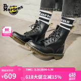 马丁（DR.MARTENS）1460 W英伦春季经典款通勤光面皮黑色马丁靴 黑色 41 建议拍大一码