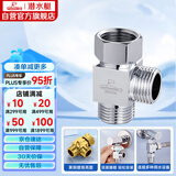 潜水艇（Submarine）FH1/2F*1/2M三通分水器一进二出主体黄铜分流器无开关4分活接