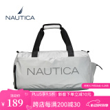 NAUTICA诺帝卡男女通用运动健身双肩包大容量透气多功能训练包健身背包 银色