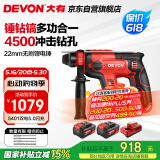 大有20V无刷充电锂电电锤5401冲击钻电镐两用混凝土开凿双电5.0闪充