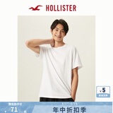 HOLLISTER24夏款经典小海鸥情侣基础款短袖T恤男装女装KI324-4042 白色 L (180/108A)