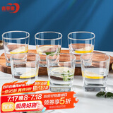 青苹果玻璃杯6只 加厚无铅洋酒杯鸡尾酒杯威士忌杯 啤酒杯水杯茶杯
