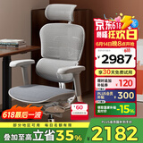 Ergonor保友金豪e2代 高端人体工学椅电脑椅办公椅电竞椅 银白(云感座垫)