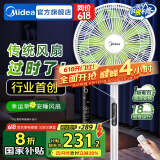 美的（Midea）幸运草安睡风扇直流变频电风扇落地扇四叶草一级能效轻音省电桌面台式立式两用电扇家用节能扇 【直流变频轻音 五星舒适认证】遥控 SDH30RX