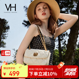 VANESSA HOGAN VH女包茵然软包系列复古太阳神斜挎包菱格链条腋下包小众单肩包