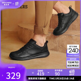斯凯奇（Skechers）男鞋夏季商务皮鞋舒适板鞋透气软底轻便休闲鞋户外工作鞋210835