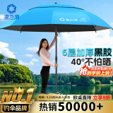 渔之源钓鱼伞防雨垂钓加厚多向钓伞渔具伞户外钓鱼遮阳伞 1.8米 【单层轻便 加厚黑胶】UPF50+更防晒