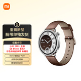 小米（MI）手表S4 41mm 黑色+棕色科纳皮表带 焦糖色（腕带单独发货）