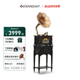 梵尼诗（Fennessy） 欧式复古25X留声机黑胶唱片机客厅音响老式电唱机蓝牙音箱 HIFI升级版-黑色（铜喇叭）