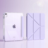 奥思妙适用ipad保护壳2025新款11代10/9保护套ipadair7/6/5平板pro带笔槽4苹果防弯6摔10.2寸8轻薄3十y折 面盖可吸附【Y+3折-浅紫】 2025款ipad air7【11