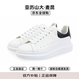亚历山大麦昆（Alexander McQueen）麦昆黑尾男鞋女鞋厚底增高鞋系带牛皮小白鞋保税仓发 553680WIEEN 麦昆小白鞋 41 -黑尾皮面