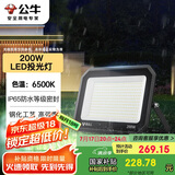 公牛（BULL）LED投光灯户外庭院工厂园林灯露营灯 IP65防水等级200W-6500K白光